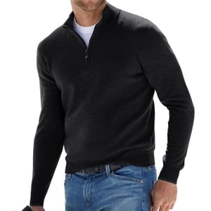 Zip-up tröja för män - Varm och mysig