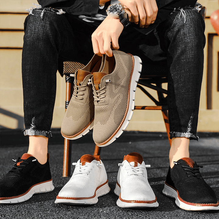 Andningsbara & ultrabra herrsneakers i minimalistisk design – Elias