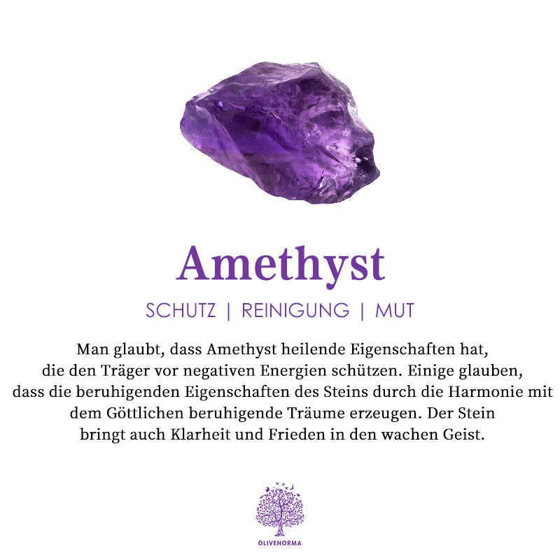 Minimalistisk ametist- och zirkonring – Nova
