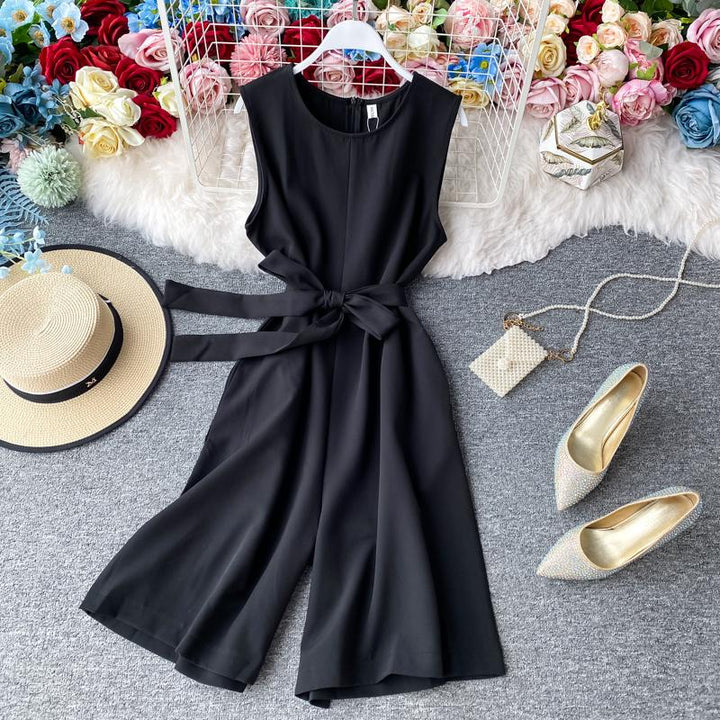 Ärmlös Damjumpsuit i Olika Färger för Sommar