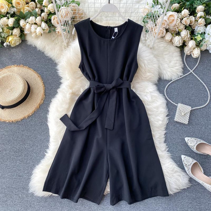 Ärmlös Damjumpsuit i Olika Färger för Sommar