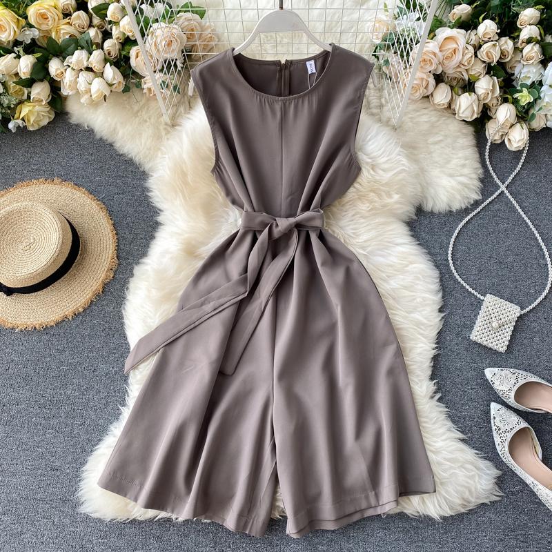 Ärmlös Damjumpsuit i Olika Färger för Sommar