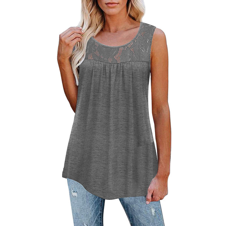 Ärmlös Spetstopp för Dam - Casual och Elegant