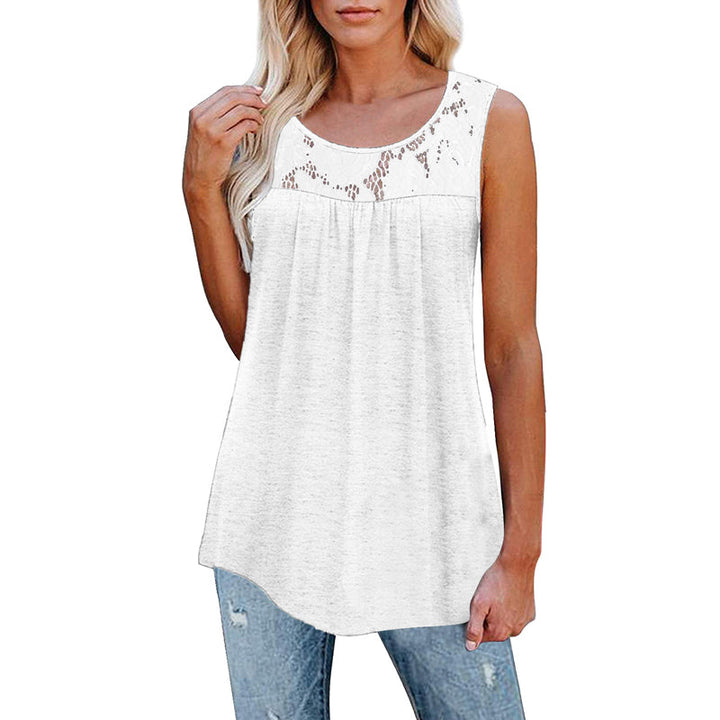Ärmlös Spetstopp för Dam - Casual och Elegant
