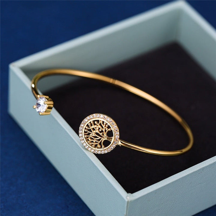 Klassiskt justerbart armband med livets träd – Gaia