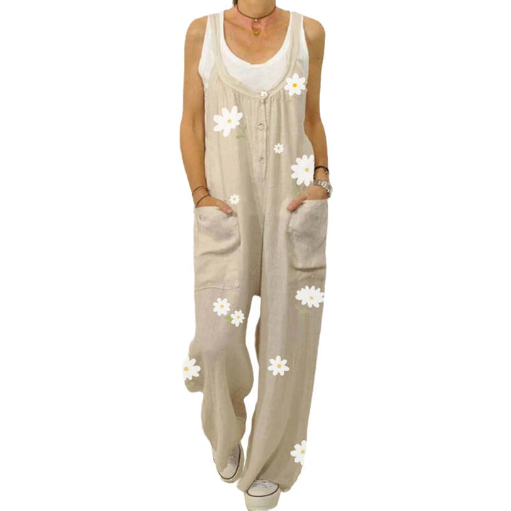 Kvinnor Jumpsuit med Blommönster - Urban Casual Look