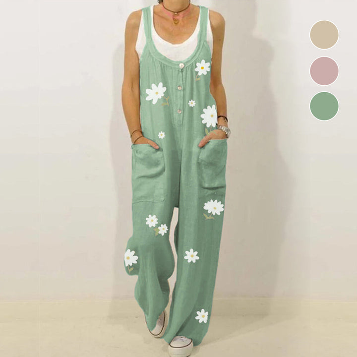 Kvinnor Jumpsuit med Blommönster - Urban Casual Look