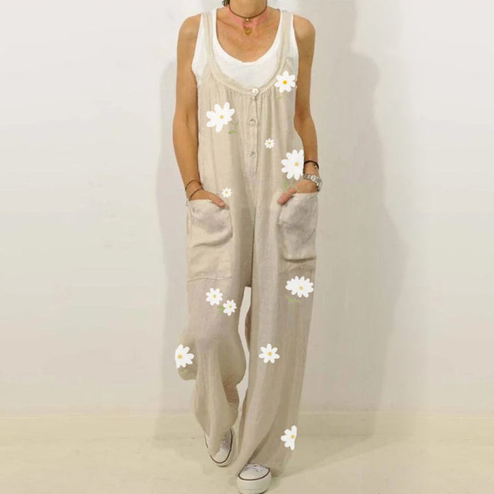 Kvinnor Jumpsuit med Blommönster - Urban Casual Look