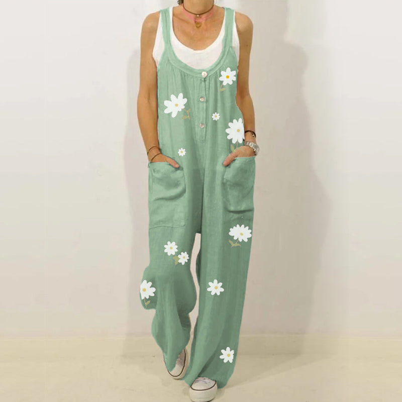 Kvinnor Jumpsuit med Blommönster - Urban Casual Look