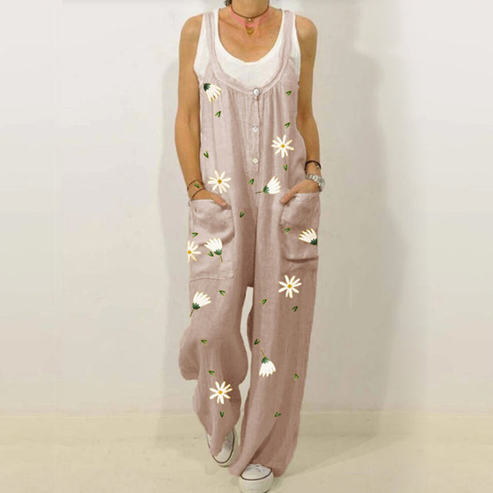 Kvinnor Jumpsuit med Blommönster - Urban Casual Look