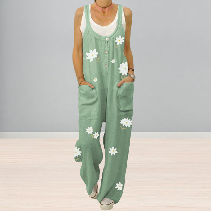 Kvinnor Jumpsuit med Blommönster - Urban Casual Look