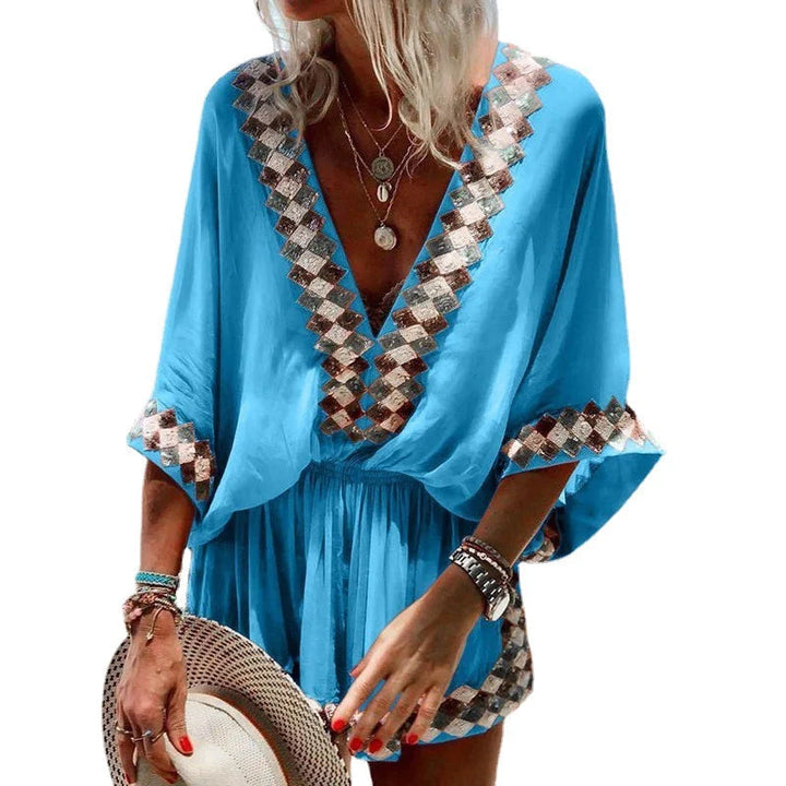 Boho Jumpsuit för Kvinnor - Sommar Strandstil