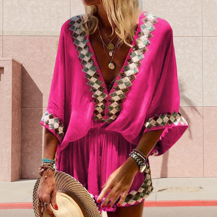 Boho Jumpsuit för Kvinnor - Sommar Strandstil