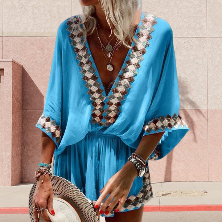 Boho Jumpsuit för Kvinnor - Sommar Strandstil