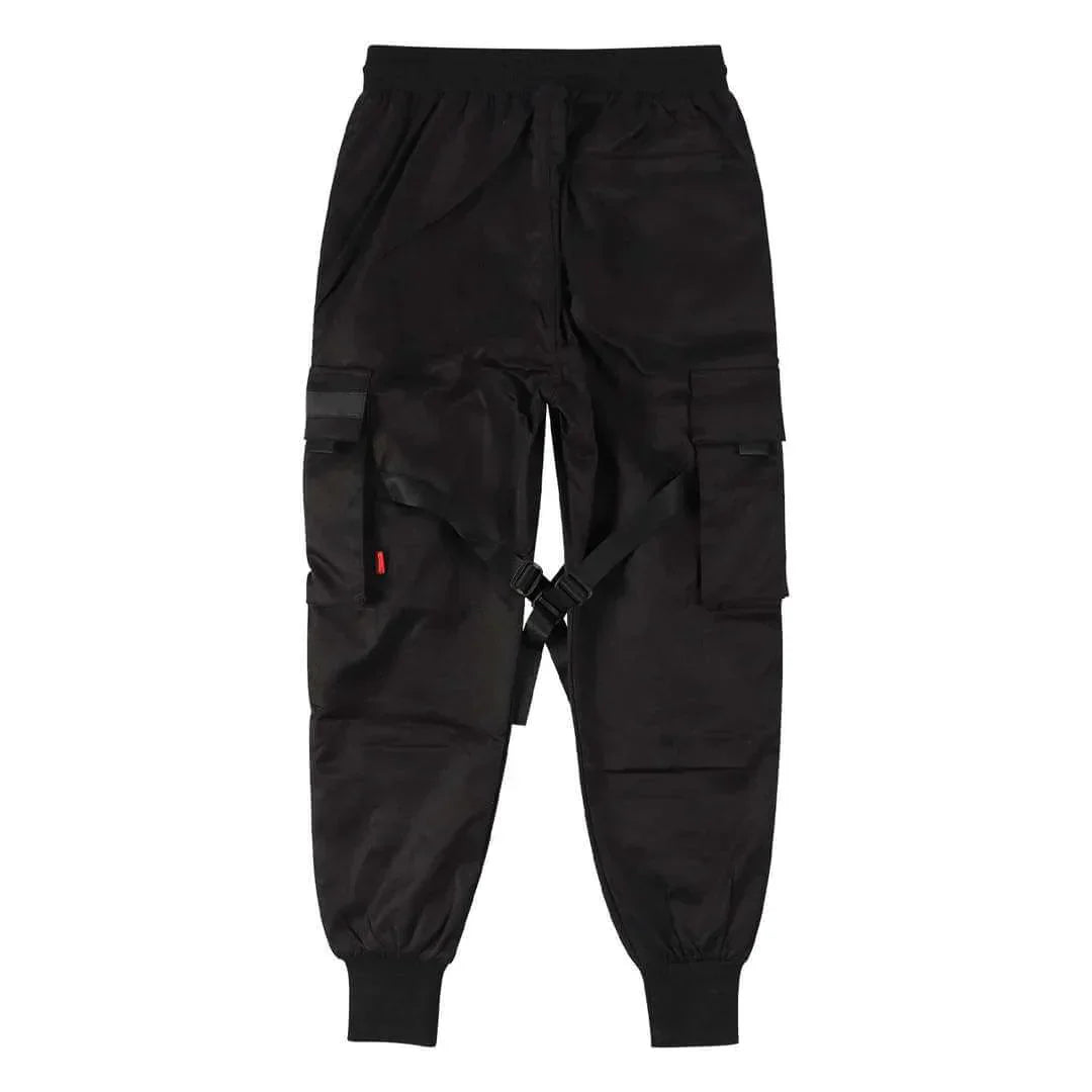 Höstiga multi-pocket hiphop-cargobyxor för herr – Dante