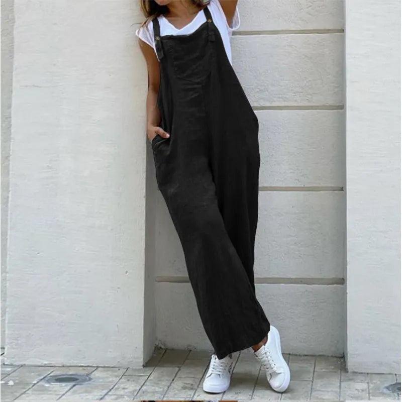 Maya | Damoverall med axelband och sidfickor