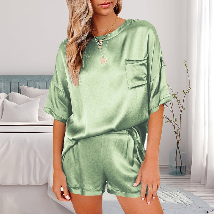 Dam Pyjamas Set med Ficka - Flera Färger