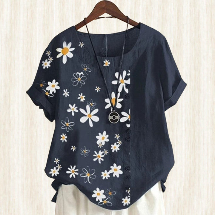 Damblus med Prästkrage och Blommönster