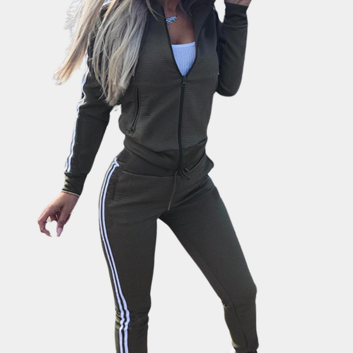 Höstlig 2-delad joggingdräkt för damer - Sienna