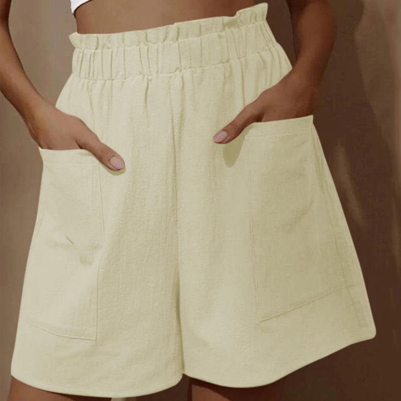 Dam Shorts med Hög Midja för Sommar