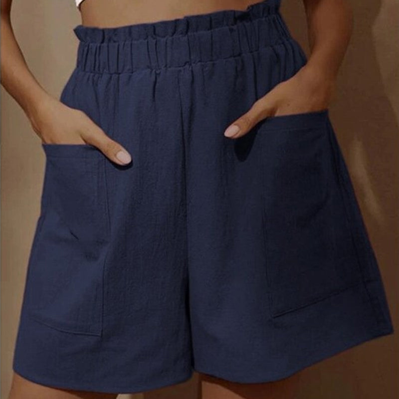 Dam Shorts med Hög Midja för Sommar
