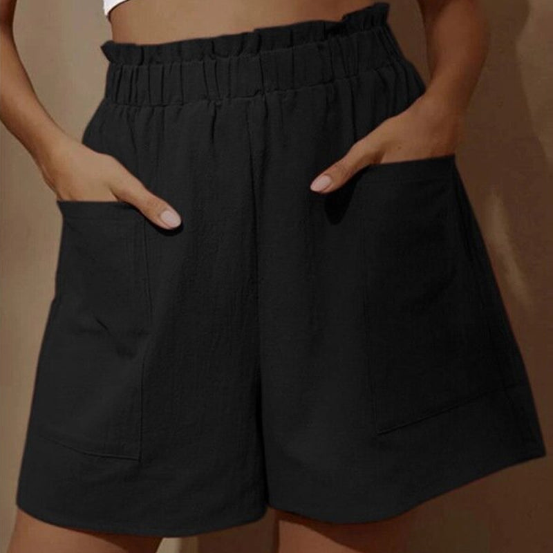 Dam Shorts med Hög Midja för Sommar