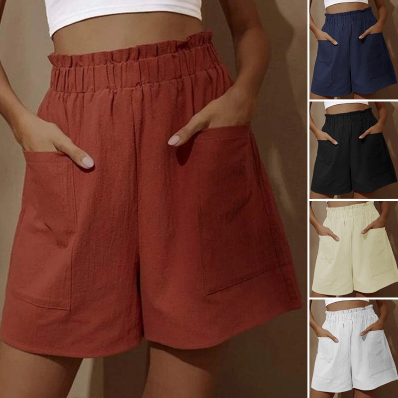 Dam Shorts med Hög Midja för Sommar