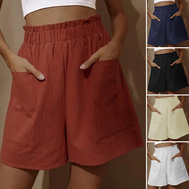 Dam Shorts med Hög Midja för Sommar