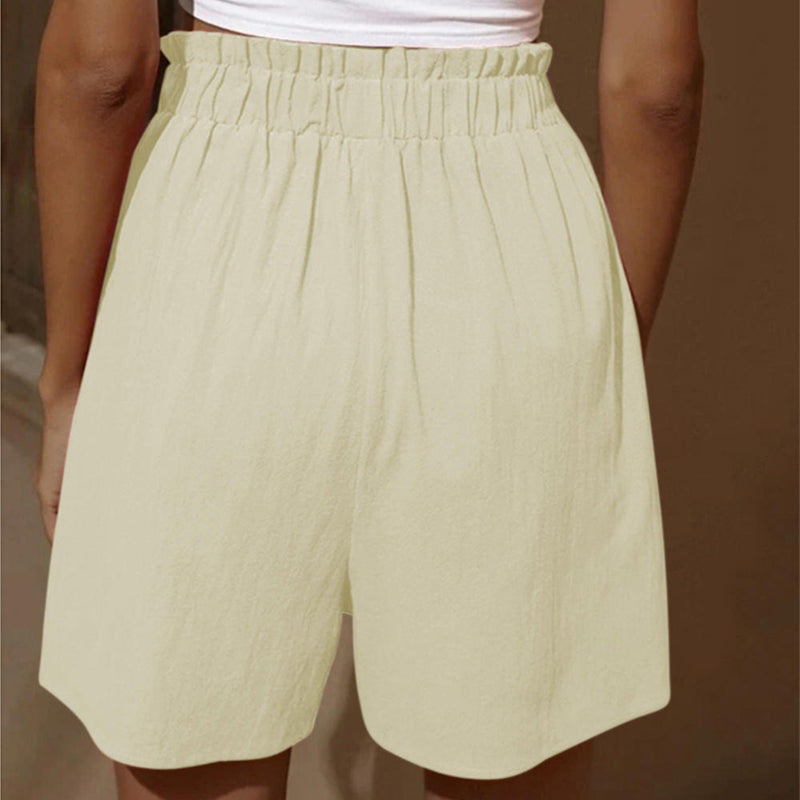 Dam Shorts med Hög Midja för Sommar