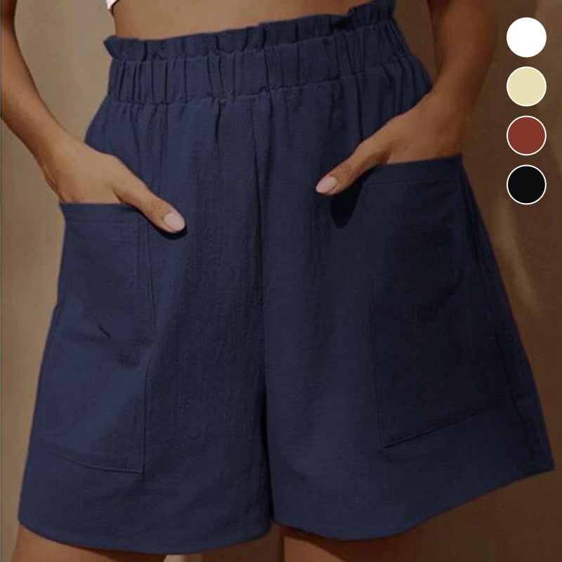 Dam Shorts med Hög Midja för Sommar