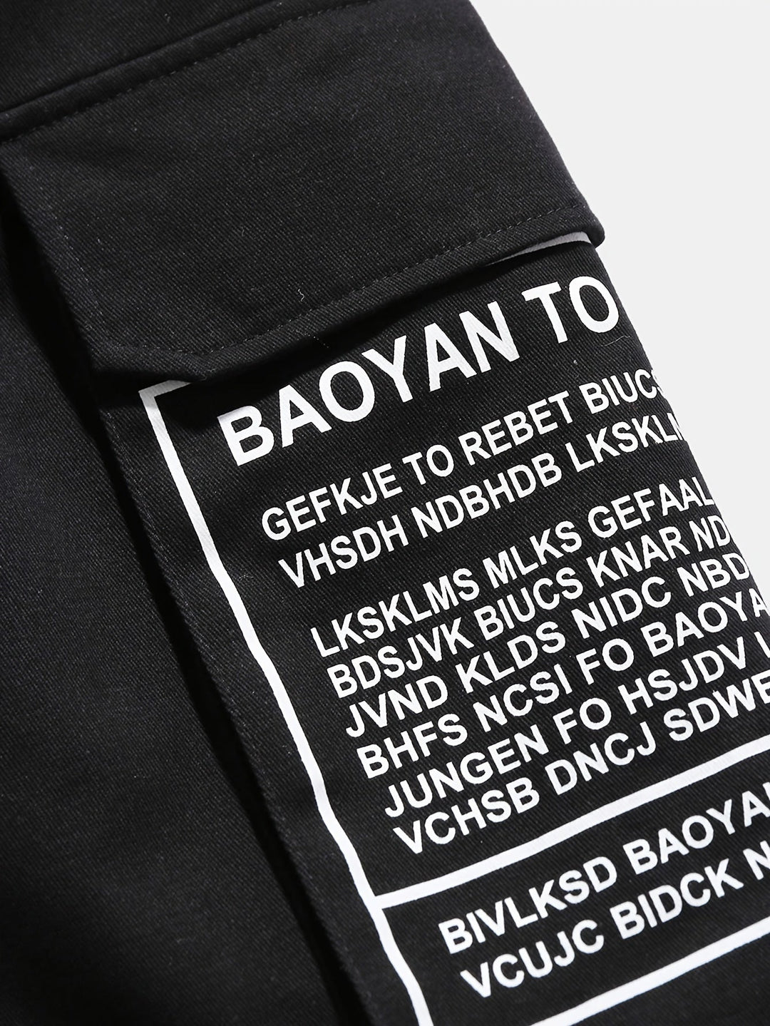 Sommarshorts för herr med bokstavstryck, streetstyle-look – Milan