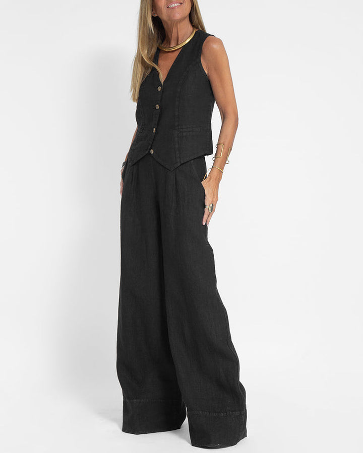 Dam sommarset med topp och shorts – Esmee