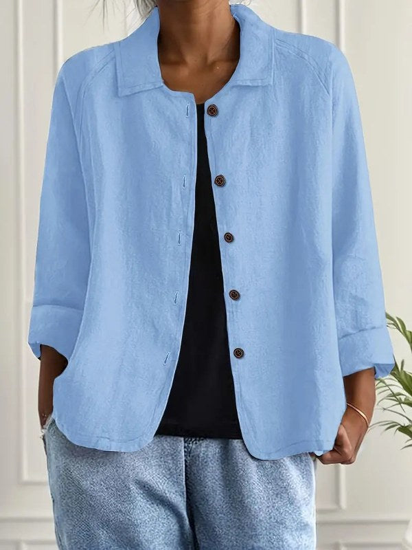 Dam Elegant Blazer med Avslappnad Passform