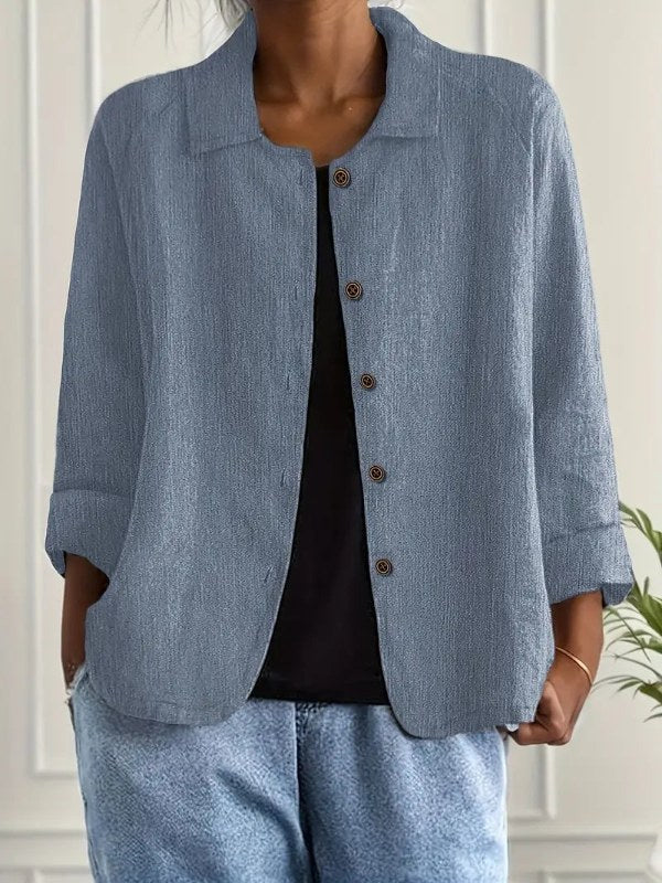 Dam Elegant Blazer med Avslappnad Passform