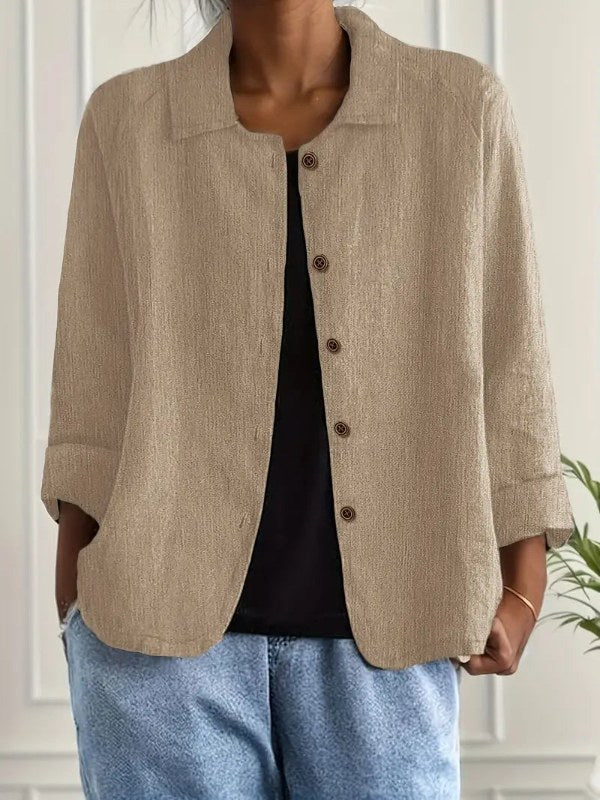 Dam Elegant Blazer med Avslappnad Passform
