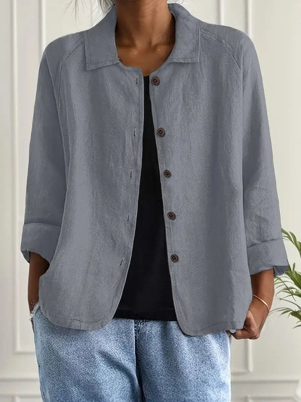 Dam Elegant Blazer med Avslappnad Passform