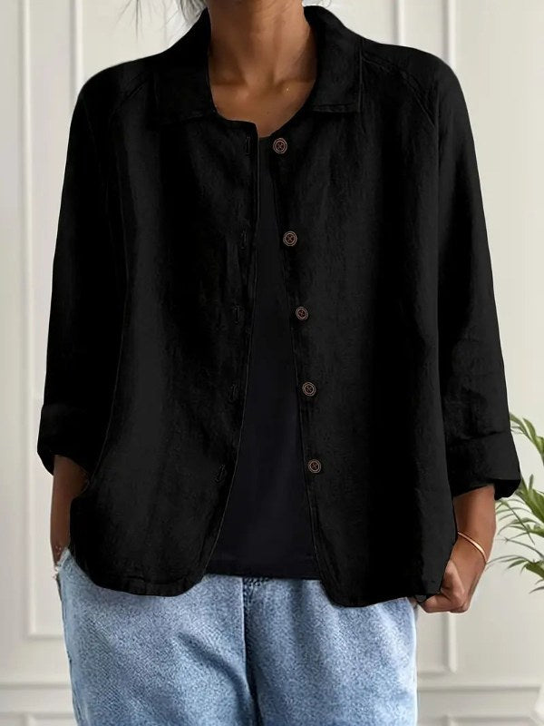 Dam Elegant Blazer med Avslappnad Passform