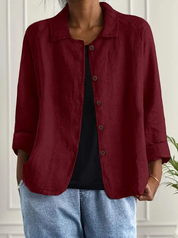 Dam Elegant Blazer med Avslappnad Passform