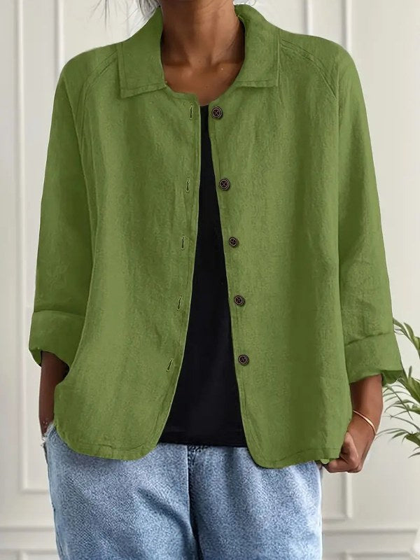 Dam Elegant Blazer med Avslappnad Passform
