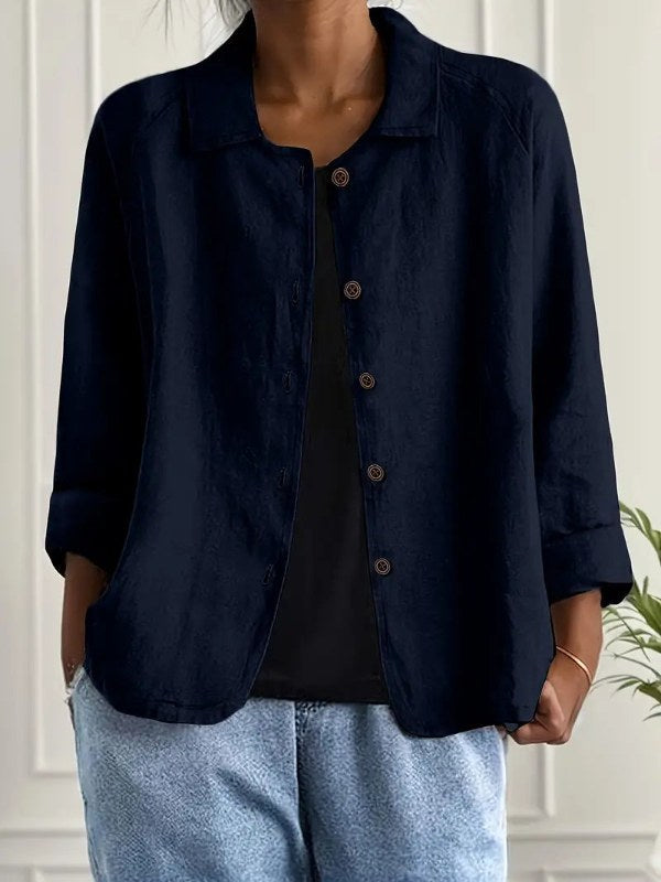 Dam Elegant Blazer med Avslappnad Passform