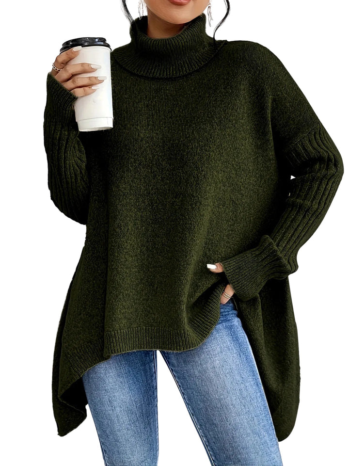 Dam Turtleneck Tröja Vinterstil