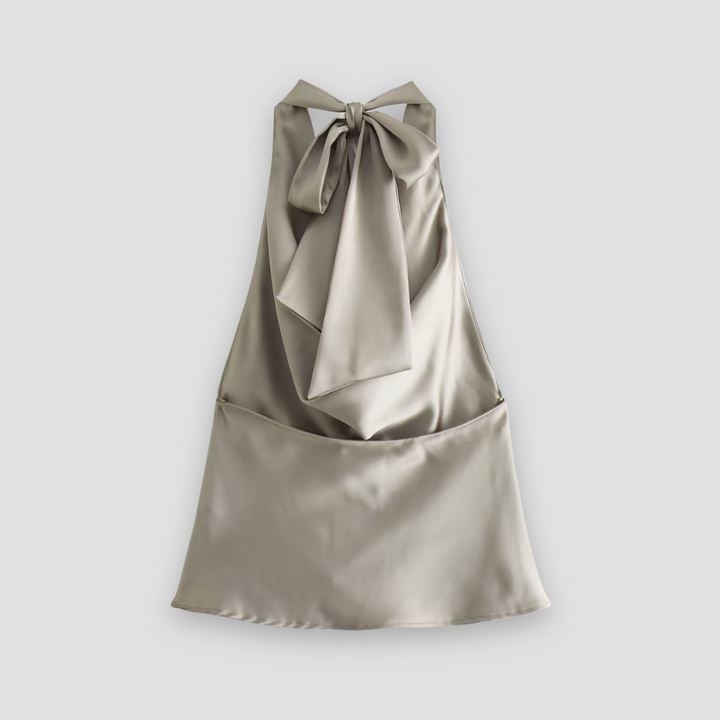 Kvinnors Draperad Halterneck Tank Top