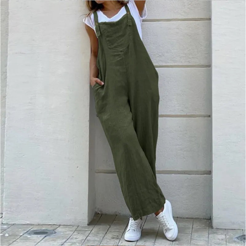 Maya | Damoverall med axelband och sidfickor