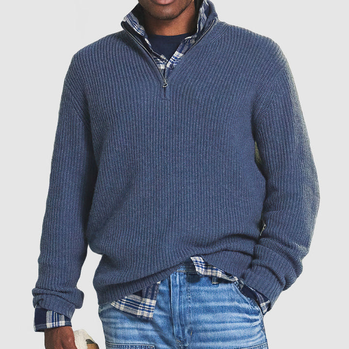 Höstlig kashmir business casual tröja – Victor