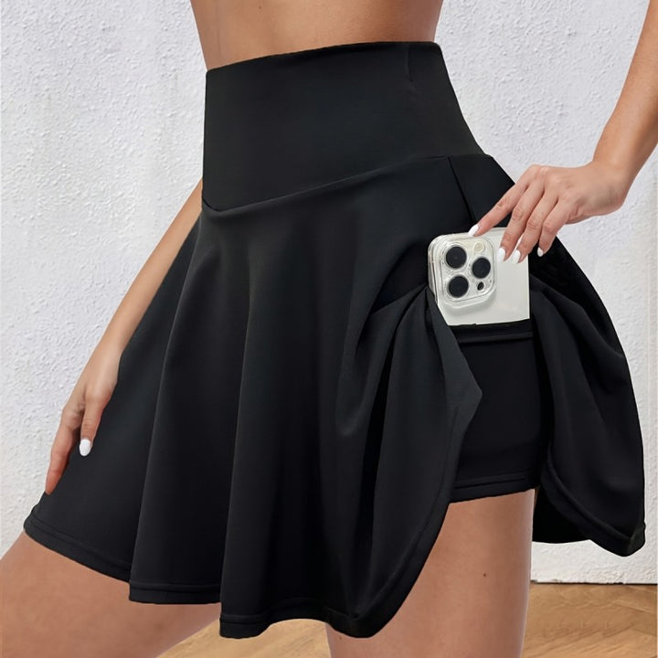 Alma | Dams sportkjol med hög midja och innershorts