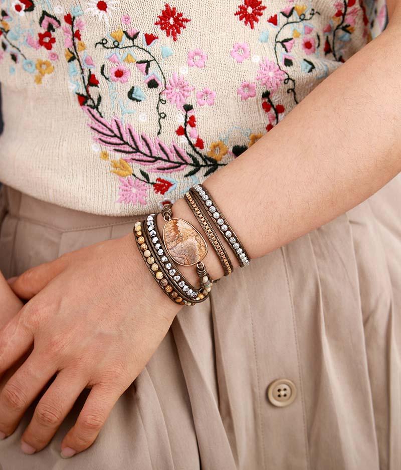 Jordande helande lindat armband - Terran Harmony