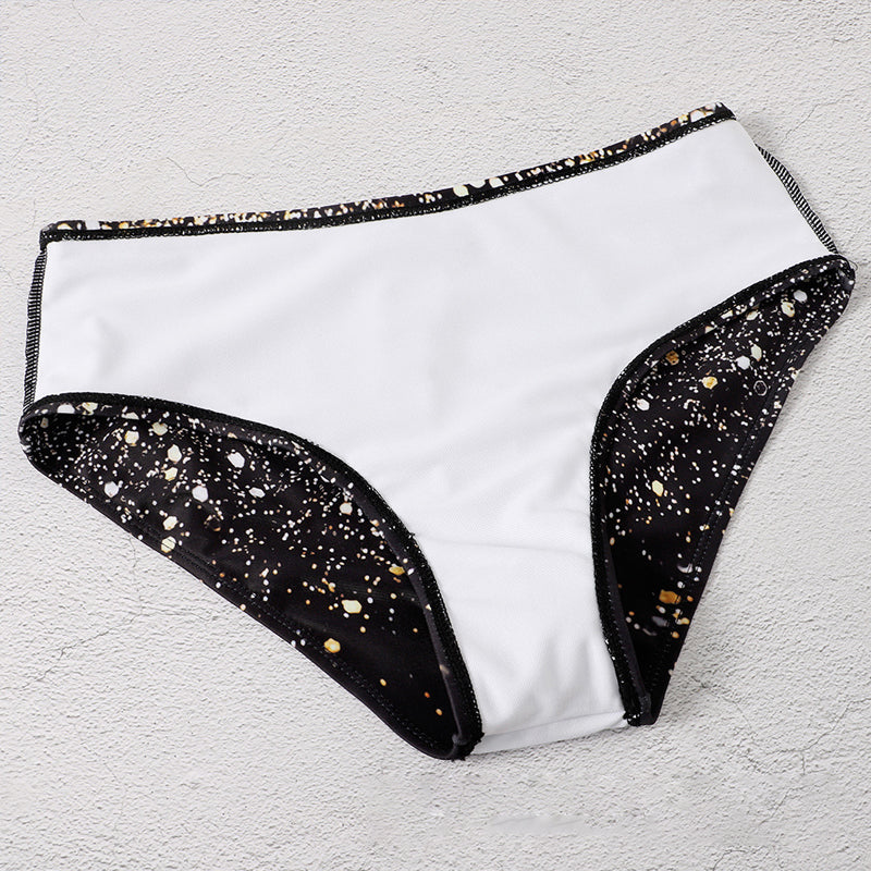 Glittrande Bikini för Damer med Hög Midja
