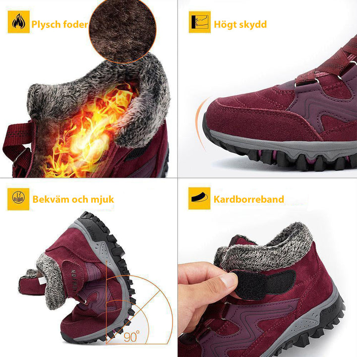 Herrar Vintersneakers med Fodring och Snölöv