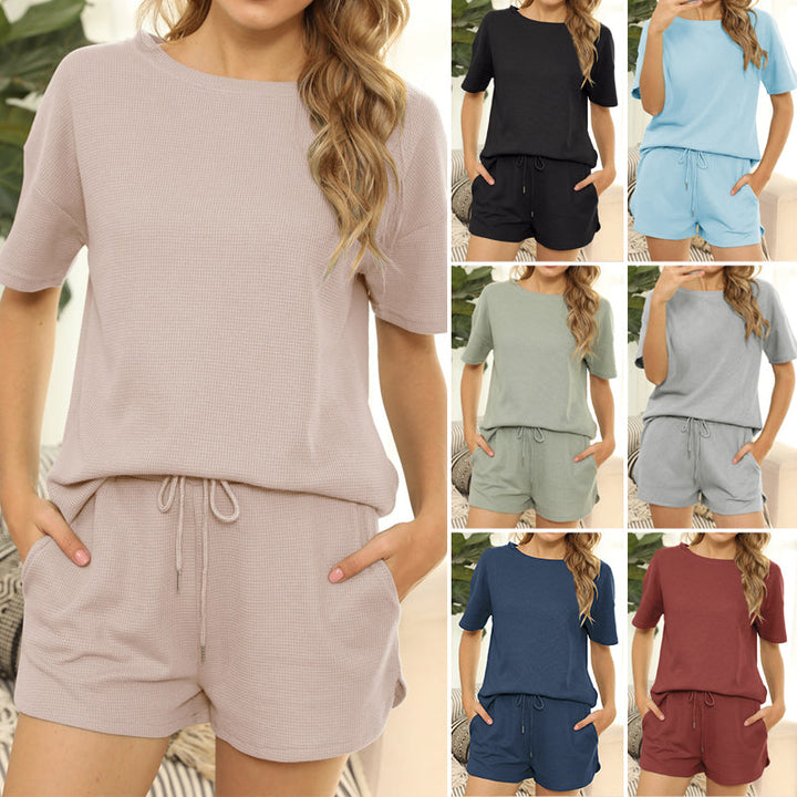 Herrens casual shorts och T-shirt set
