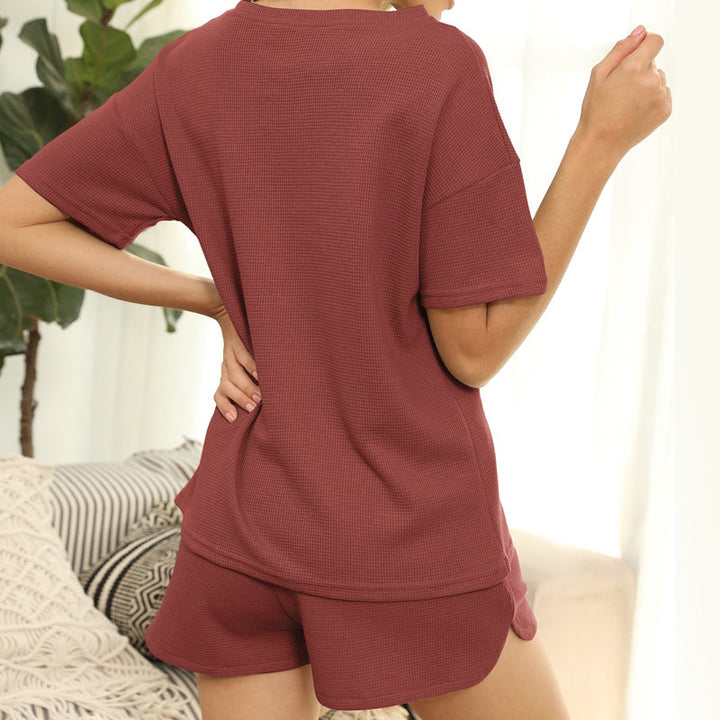 Herrens casual shorts och T-shirt set
